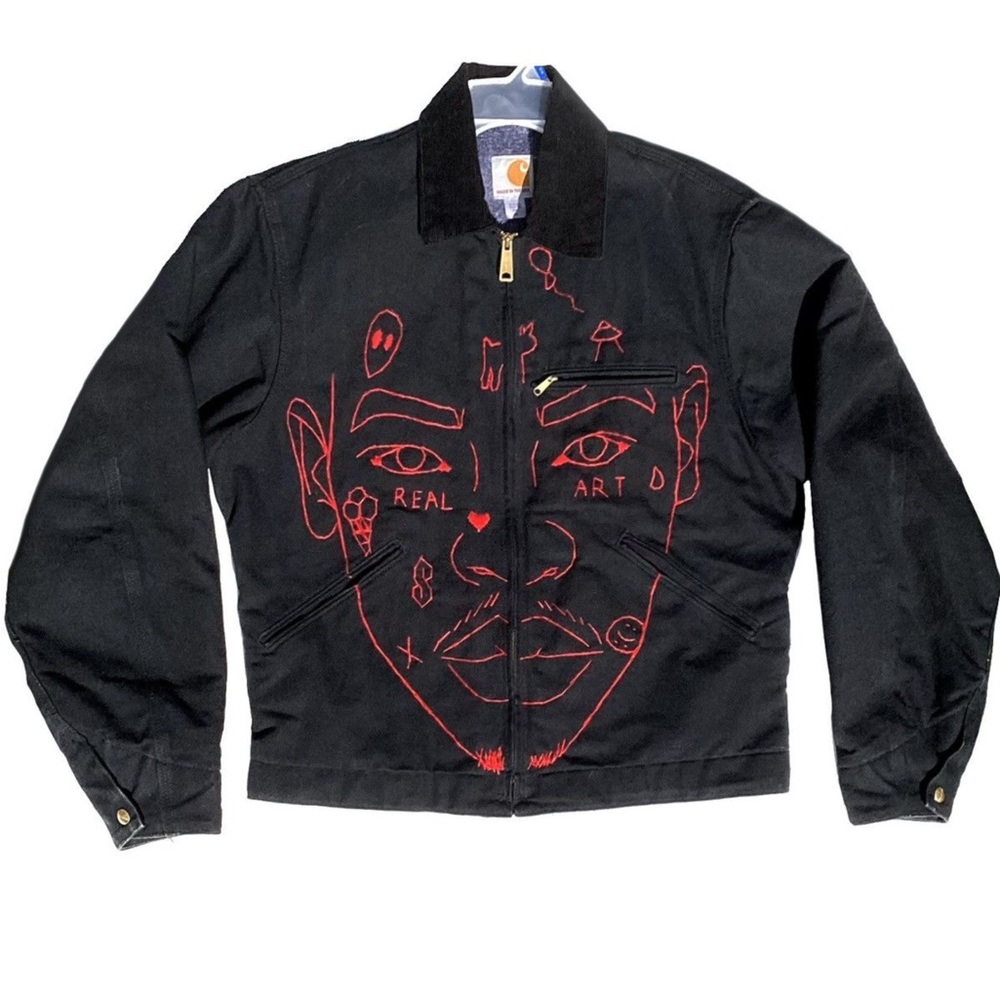 Embroidered Portrait painted Carhartt Detroit